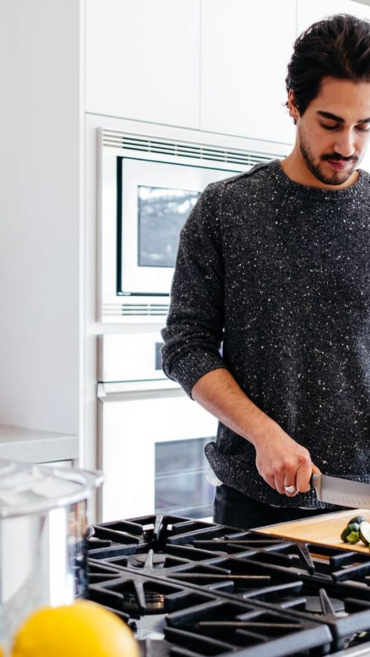 man working in the Kitchen