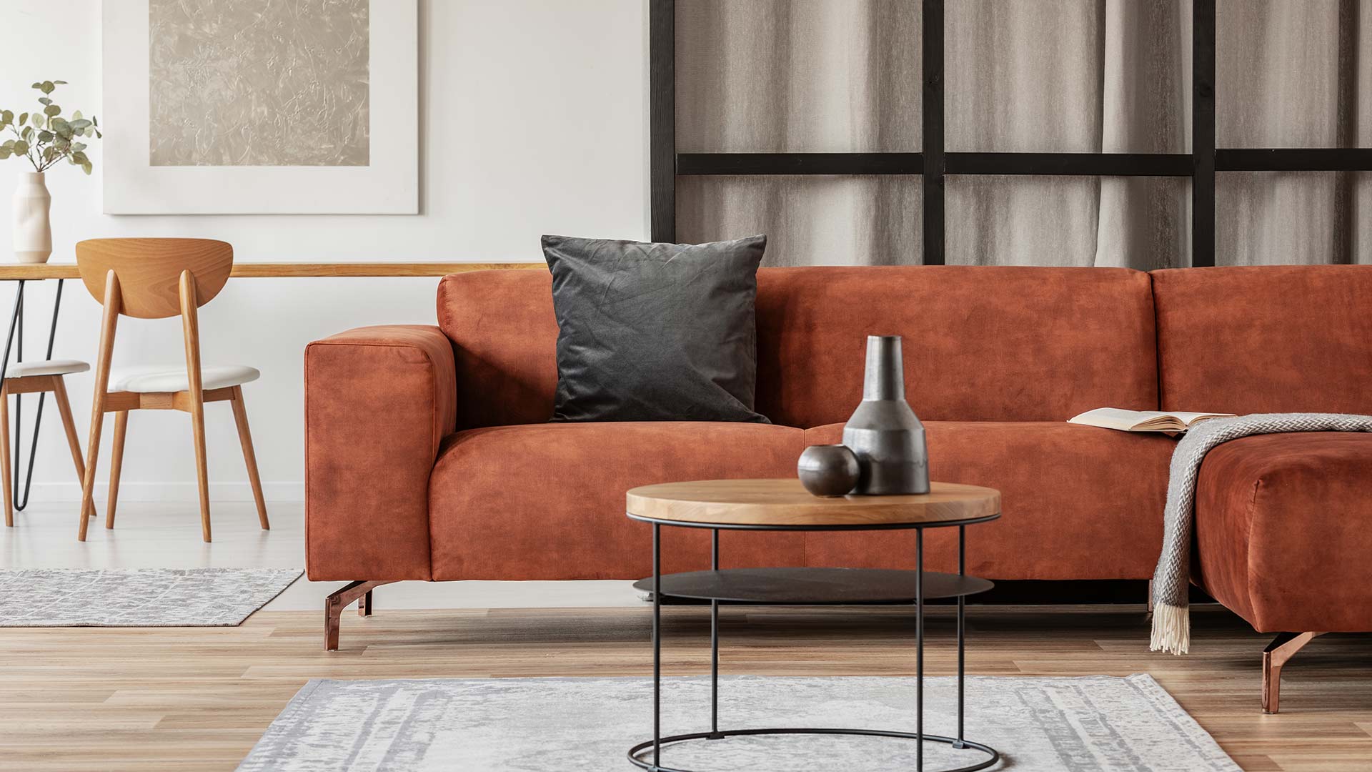 sofa in leaving room